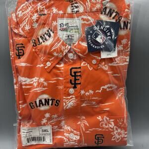 San Francisco Giants MLB Reyn Spooner Hawaiian Shirt Mens Size 3XL Orange